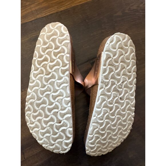 Birkenstock Gizeh Thong Sandals Metallic Gold EUR 38 - US 8 - Picture 4 of 5